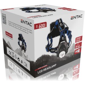 Entac Fejlámpa Fókuszálható 5W Alu + 4db AgfaPhoto HD (EHL-ZOOM-5W-ALU-AHD) 141949578 - Entac