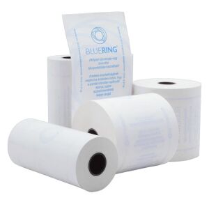 Hőpapír 80 mm széles, 75fm hosszú, cséve 12mm, 4 tekercs/csomag, ( 80/80 ) BPA mentes Bluering® 140982733 - Hőpapír