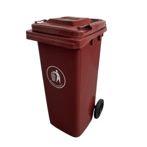 Hulladéktároló 120L barna 140989553 - Hulladéktároló