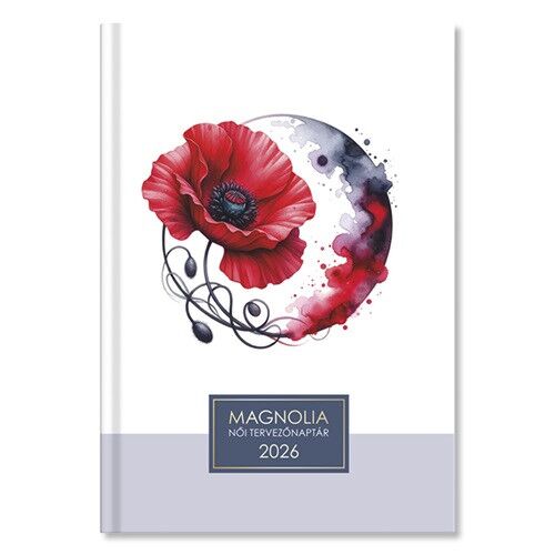 Magnolia 2026 Poppy Design Női Napi Tervező Határidőnapló