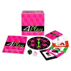 4 Play Erotikus Játék elementy gry planszowej: karty, kości, spinner - Prezent dla dorosłych