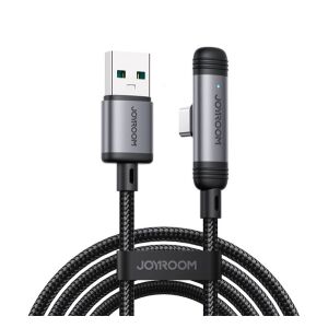 JOYROOM S-A56 ENJOYX SERIES adatkábel USB - Type-C, cipőfűző, FEKETE 141016008 - Adatkábel