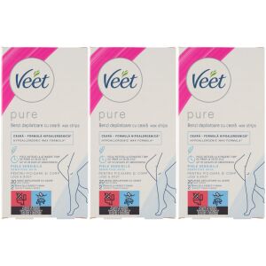 Veet Pure Cold Resin Strips за чувствителна кожа 3x20pcs 141025347 - Veet