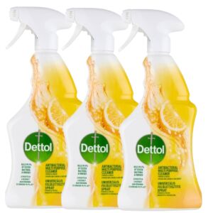 Dettol Power&Fresh Lemon & Lime Multi-Surface Cleaner Spray 3x500ml - General cleaner