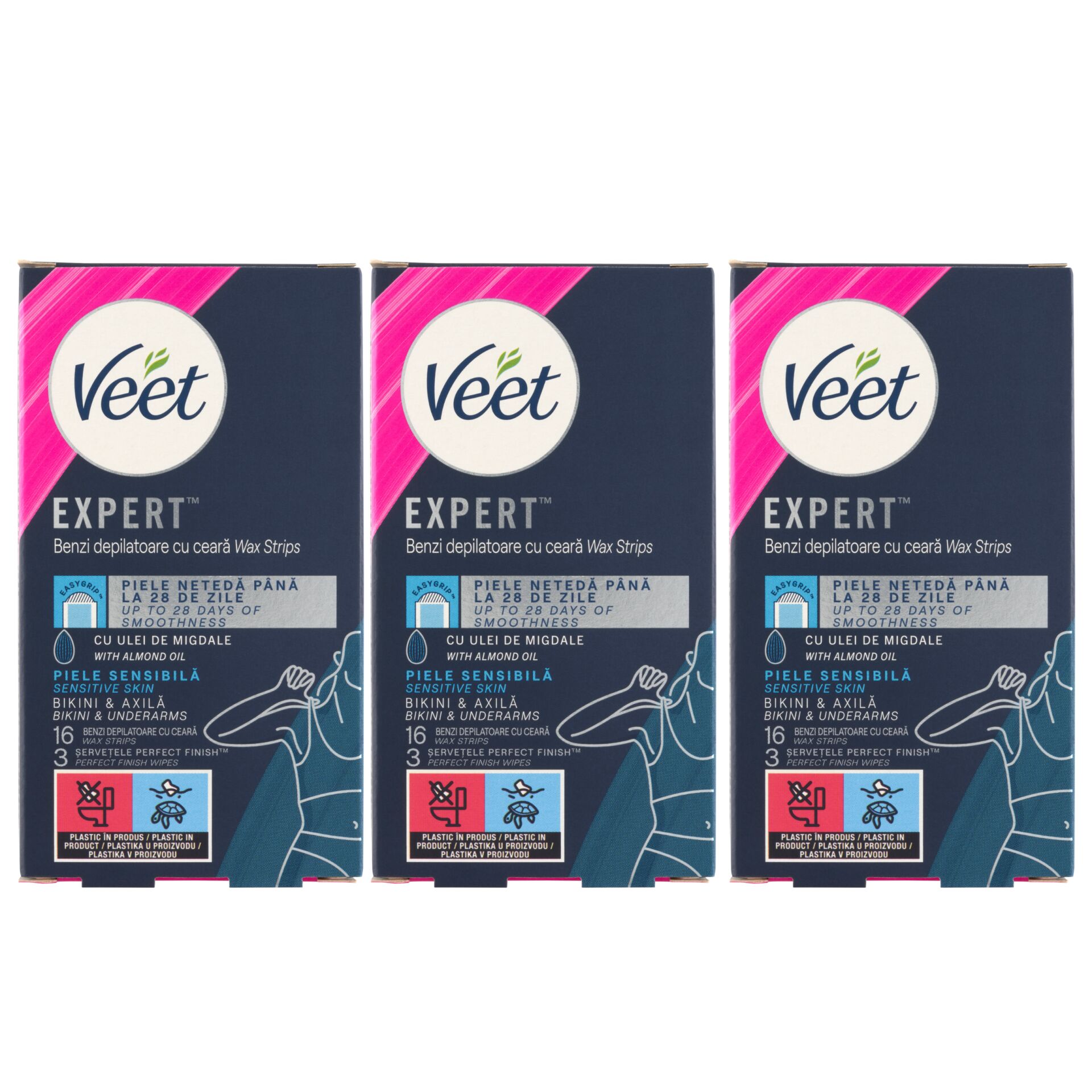 E-shop Veet Expert Cold Resin Strips na citlivú pokožku 3x16ks
