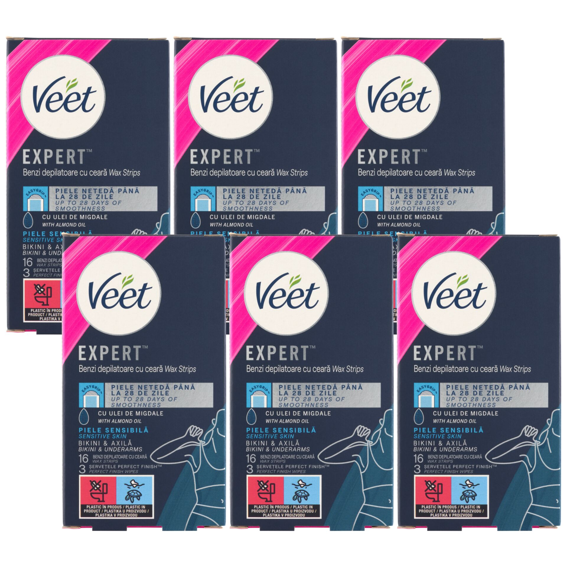 E-shop Veet Expert Cold Resin Strips na citlivú pokožku 6x16ks