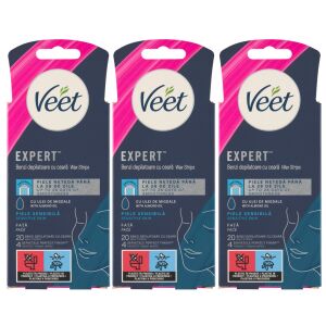 Veet Expert trake za depilaciju lica za osjetljivu kožu, 3 komada - Veet