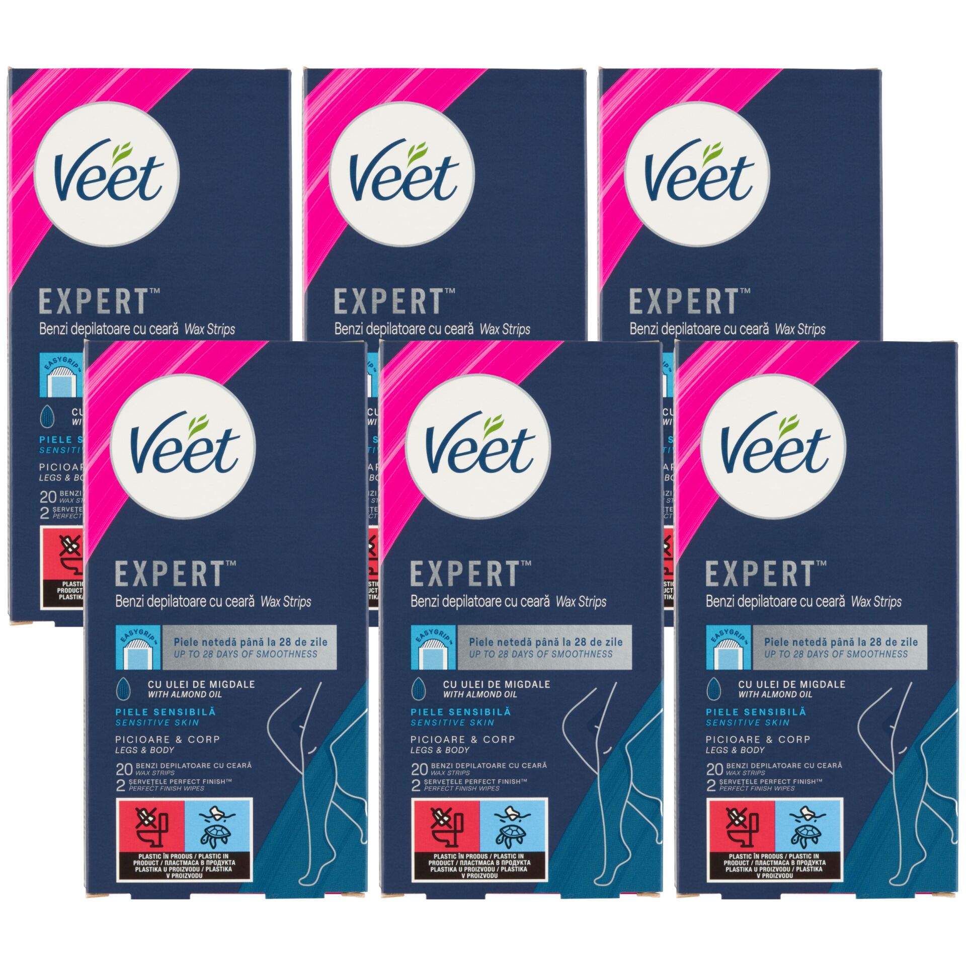 E-shop Veet Expert Cold Resin Strips na citlivú pokožku 6x20ks