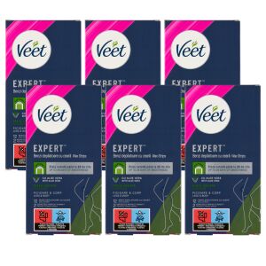 Veet Expert Cold Resin Strips na suchú pokožku 6x12ks 141050925 - Depilácia&Holenie