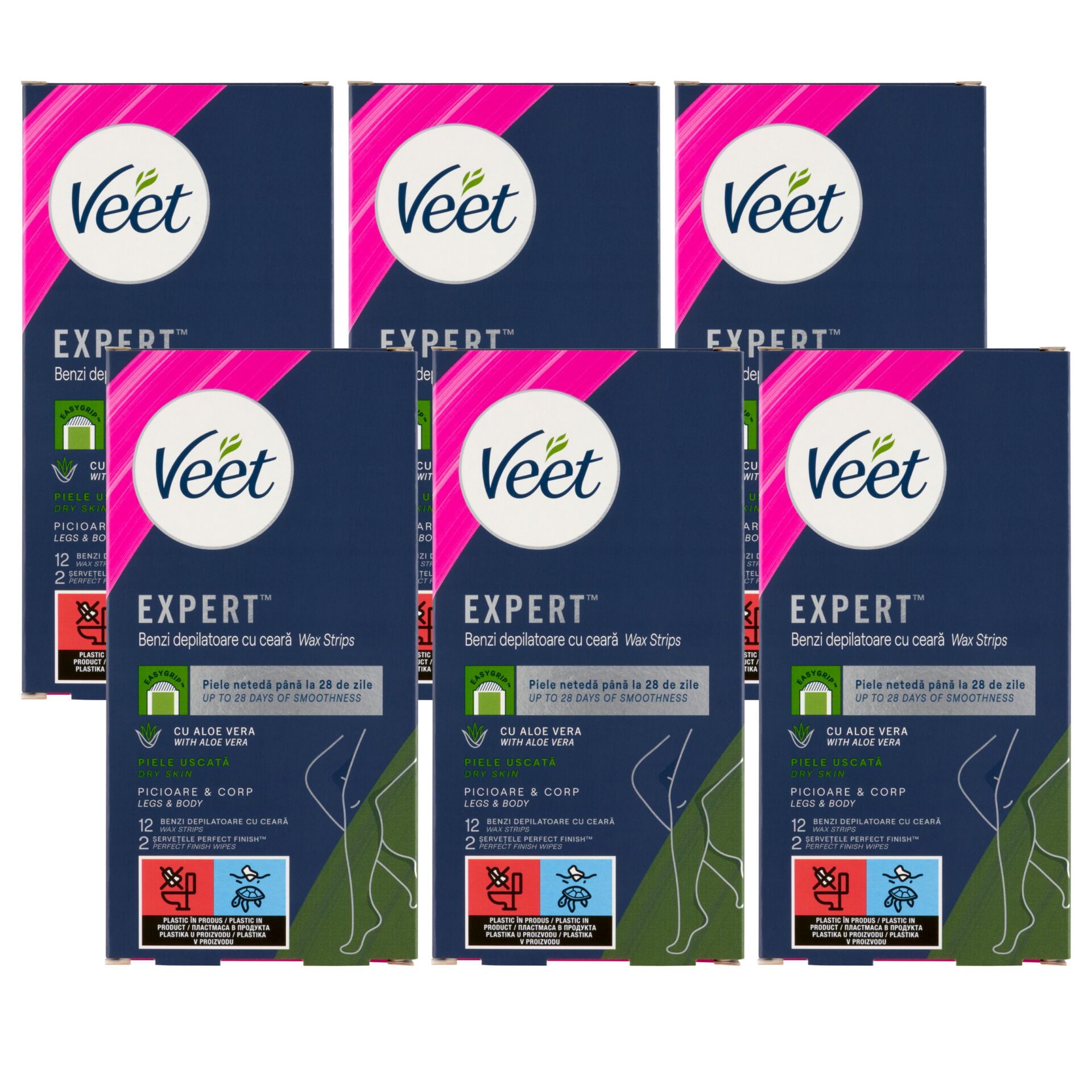 E-shop Veet Expert Cold Resin Strips na suchú pokožku 6x12ks
