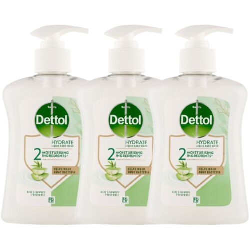 Dettol Aloe Vera a Bambus Tekuté mydlo 3x250ml