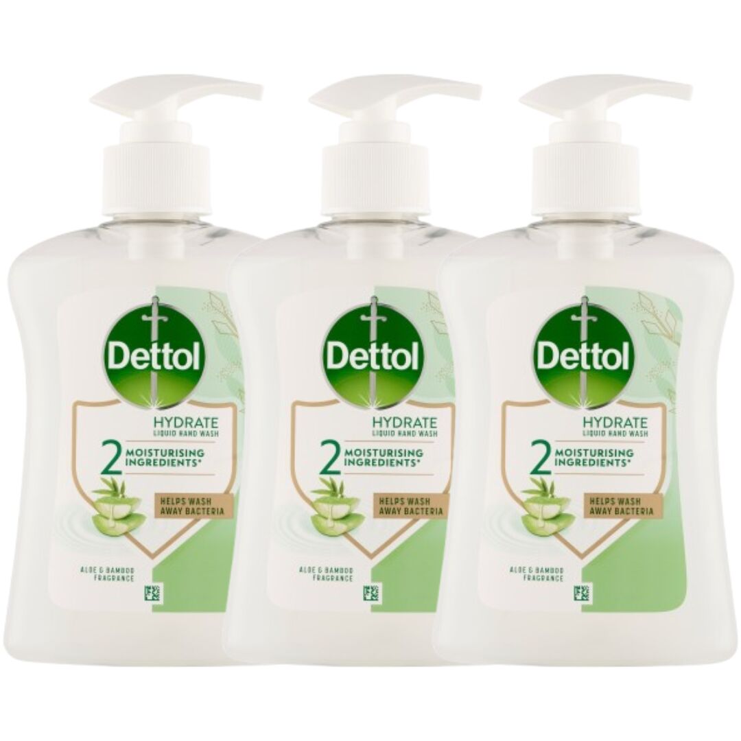 E-shop Dettol Aloe Vera a bambusové tekuté mydlo 3x250ml