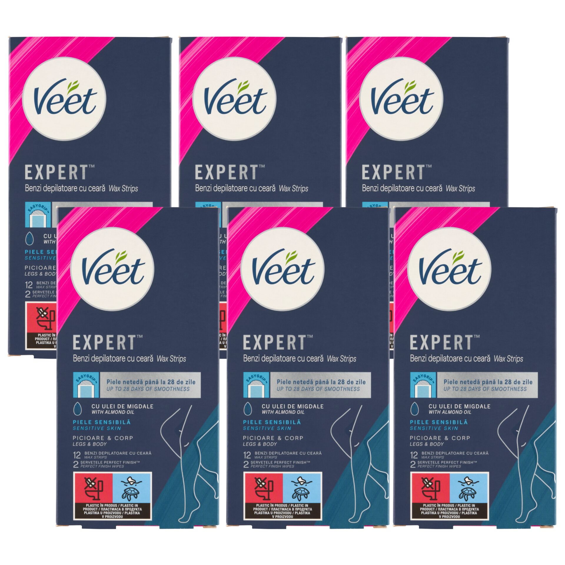 E-shop Veet Expert Cold Resin Strips na citlivú pokožku 6x12ks