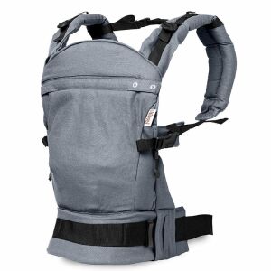 Marsupiu Cu Catarama, Liliputi Love, Transportator Cu Catarama, Bumbac, Pozitie M Ergonomica, Pentru Copii De La 3,5 Kg La 20 Kg, Inaltime Ajustabila, Grau 141053479 - Marsupii si hamuri bebe