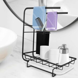 Tp-Europe Topfgestell, Metall, Schwarz, 23 x 14 x 28 cm 141058992 - Küche & Essen