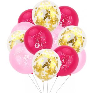 Zestaw urodzinowy HOWAF, lateks/folia, wielokolorowy, 26 elementów 141058994 - Bułka w powietrzu