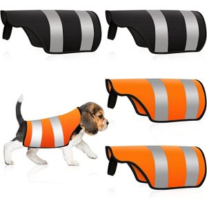 Sada 4 reflexných viest pre psov Weewooday, čierno-oranžové, 29 x 28 x 14 cm 141059018 - Chov zvierat
