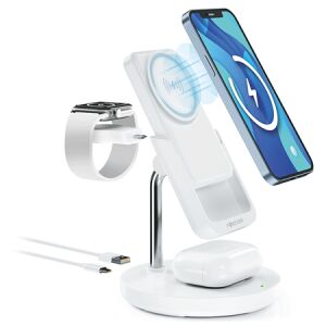 Statie de incarcare multifunctionala cu tehnologie wireless si magnetica. 141061220 - Încărcătoare wireless