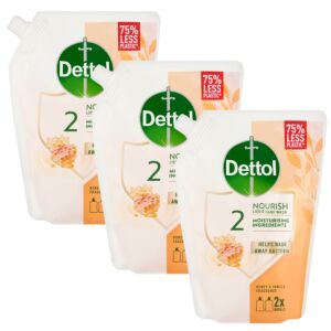 Dettol Liquid Soap Refill Honey 3x500ml 141062358 - Dettol