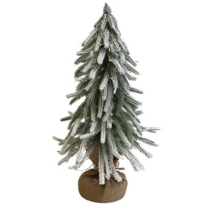 Dekoratív havas karácsonyfa 45 cm