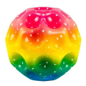 Minge Saltareata Hiperelastica, Flippy, Space Moon Ball foarte Elastica, Antistress pentru Copii, Diametru 66 mm, Multicolor Galben