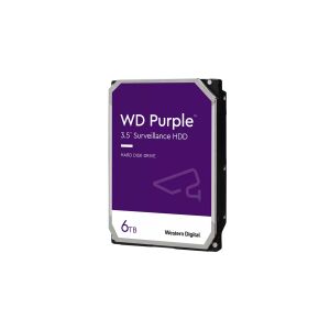 Western Digital WD64PURZ | WD PURPLE твърд диск за видеонаблюдение 3,5"" 6TB, 256MB | 141125311 - Western Digital Външен твърд диск