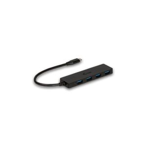 i-tec USB 3.1 typu C SLIM HUB 4 porty pasywny czarny 141125498 - Koncentrator USB