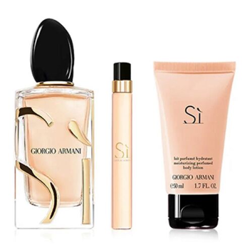 Giorgio Armani - Sí Intense (2023) szett II. 100 ml eau de parfum + 10 ml eau de parfum + 50 ml testápoló 141131306