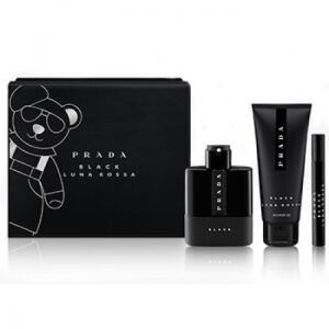 Prada - Luna Rossa Black szett II. 100 ml eau de parfum + 10 ml tollparfüm + 100 tusfürdő 141132221 - Prada