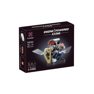 Blokk Motor Mozgó és Világító Alkatrészekkel 141132924 - Műanyag építőjáték