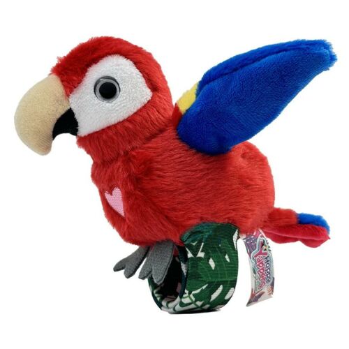 Happy Yappers interaktív madár csuklópánt - piros arapapagáj