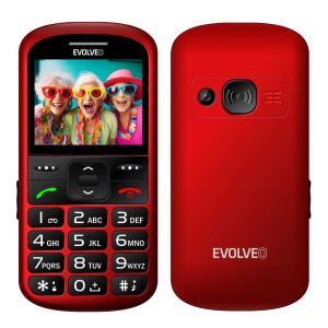 Evolveo EasyPhone XS EP570 24/32MB 2G Nyomógombos Mobiltelefon - Piros