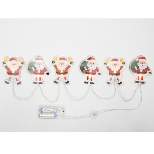 Home MLS6 LED-es Mikulás fényfüzér, elemes, beltéri használatra