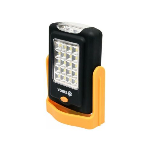 VOREL 20+3 LED elemes lámpa, mágneses, akasztós, 3×AAA, IP20, sárga-fekete 141133748