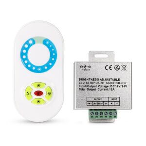 Avide LED Szalag 12-24V 144W Fényerőszabályzó 5 Gombos RF Távirányító és Vezérlő (ABLS12V6TKDIMM-144W-RFC) 141134083 - Fényerőszabályzó & Dimmer