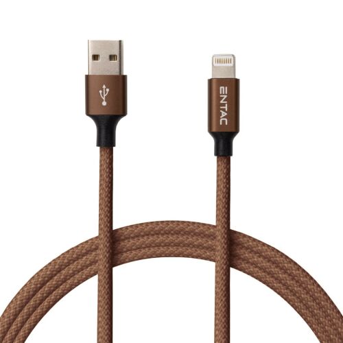 Entac Töltőkábel USB A -&gt; Lightning Excellence Barna 150cm (ECUSB-AL2-FM-BR1.5) 141134342