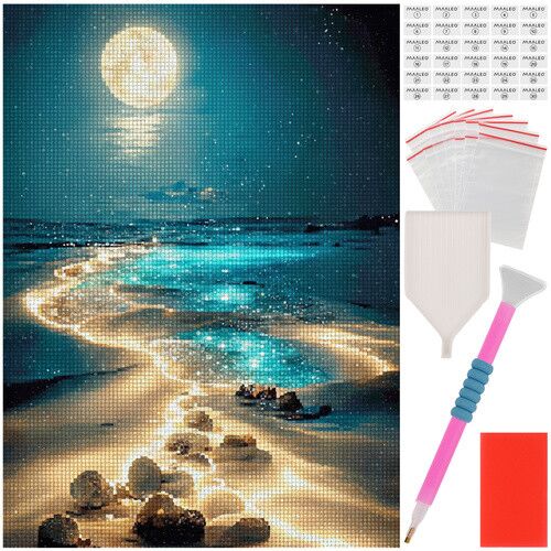 Gyémánthímzés "Beach" 40x30cm Maaleo 26769 141134458