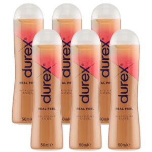 Durex Play Real Feel Silikonowy żel intymny 6x50ml Opakowanie - Durex