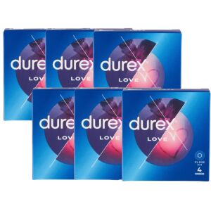 Durex Love Condoms 6x4 pack, close fit condoms - Condom