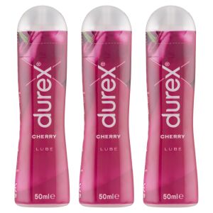 Durex Play Cheeky Cherry Gleitgel 3x50ml - Dreierpack für mehr Vergnügen - Durex