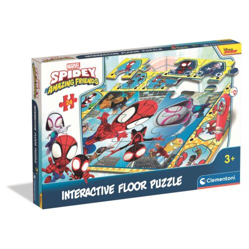 Pókember Spidey and Friends interaktív 24 db-os puzzle Clementoni 141158236