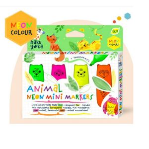 Neon filctoll készlet, Állatok Haku Yoka 141165054 - Rajzeszköz