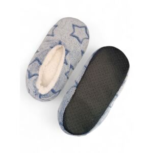 Csúszásgátlós talpú női kék csillagos papucs - Női házicipő