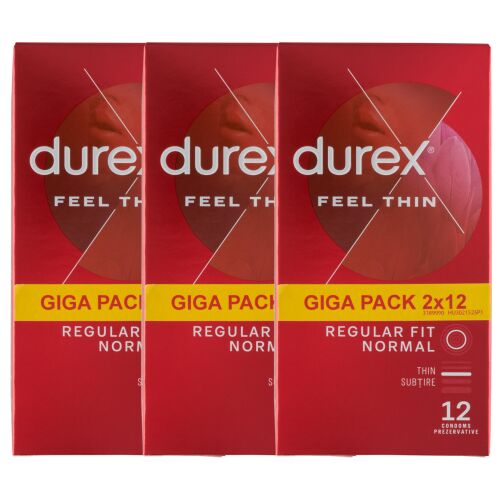 Durex Feel Thin Kondome Giga Pack 2x12, 72 Stück