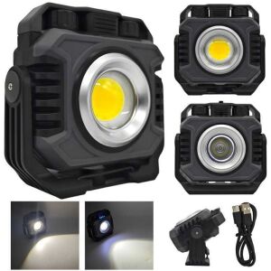 Pracovné svetlo + LED baterka s plynulou zmenou farby svetla Výkonná nabíjateľná batéria USB-C 141167605 - Lampy&osvetlenie