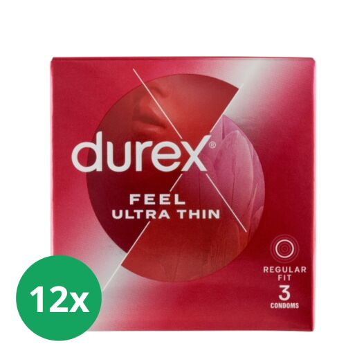 Durex Feel Ultravékony Óvszer 36 darabos (12x3) a fokozott érzékenységért