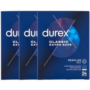 Durex Extra Safe Kondome 3x24er Pack, erhöhter Schutz - Kondome