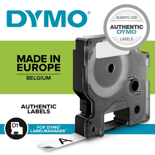 DYMO D1 Standard - Black on White - 9mm 141170392