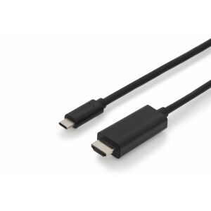 Digitus AK-300330-050-S video átalakító kábel 5 M USB C-típus DisplayPort Fekete 141171171 - Assmann