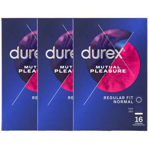 Durex Mutual Pleasure Kondómy, 16 kusov, pre zvýšenú citlivosť a potešenie